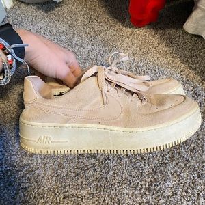 Pink Suede Nike Air Force 1’s